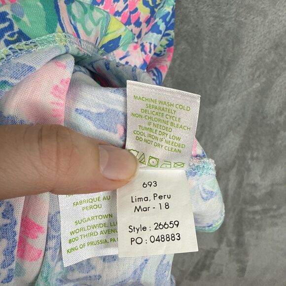 Lilly Pulitzer Women’s Dress Size XS Margot Swing Mermaids Cove Ocean Summer - Picture 8 of 9